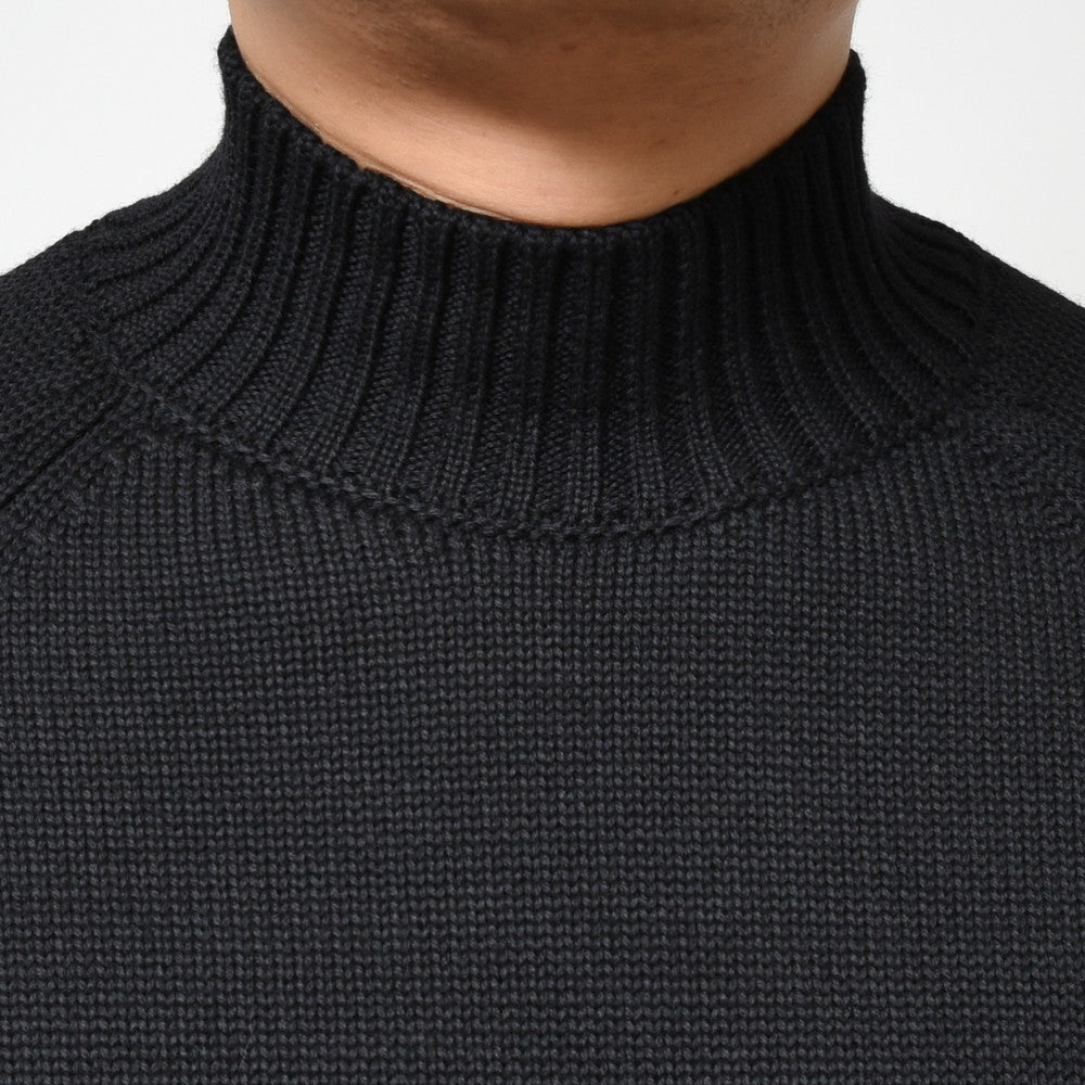 ZANONE(ザノーネ) 5ゲージウールソリッドモックネックニット LUPO RAG/SLIM FIT/812565/ZR229