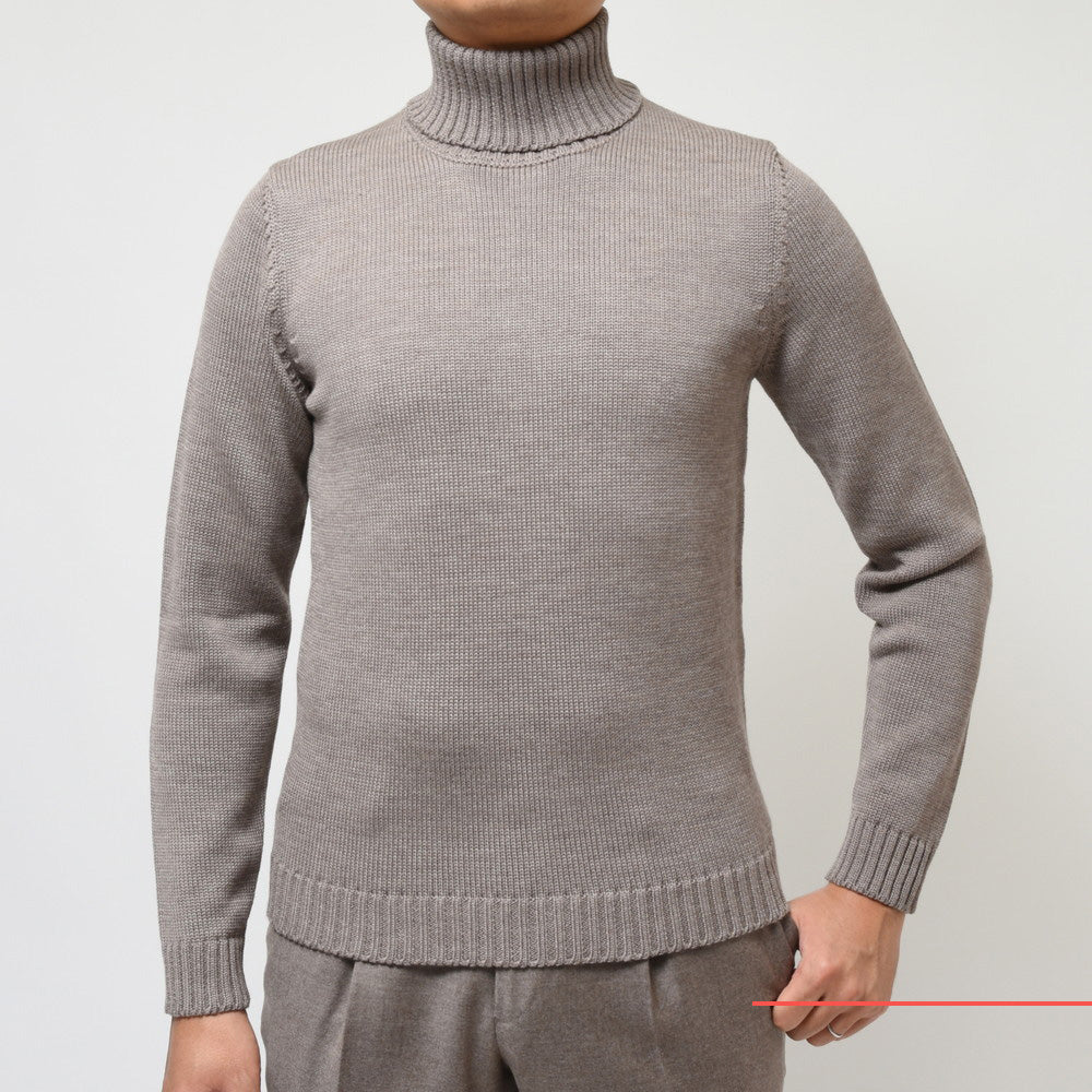 ZANONE(ザノーネ) 5ゲージウールソリッドタートルネックニット DV/SLIM FIT/812516/ZR229