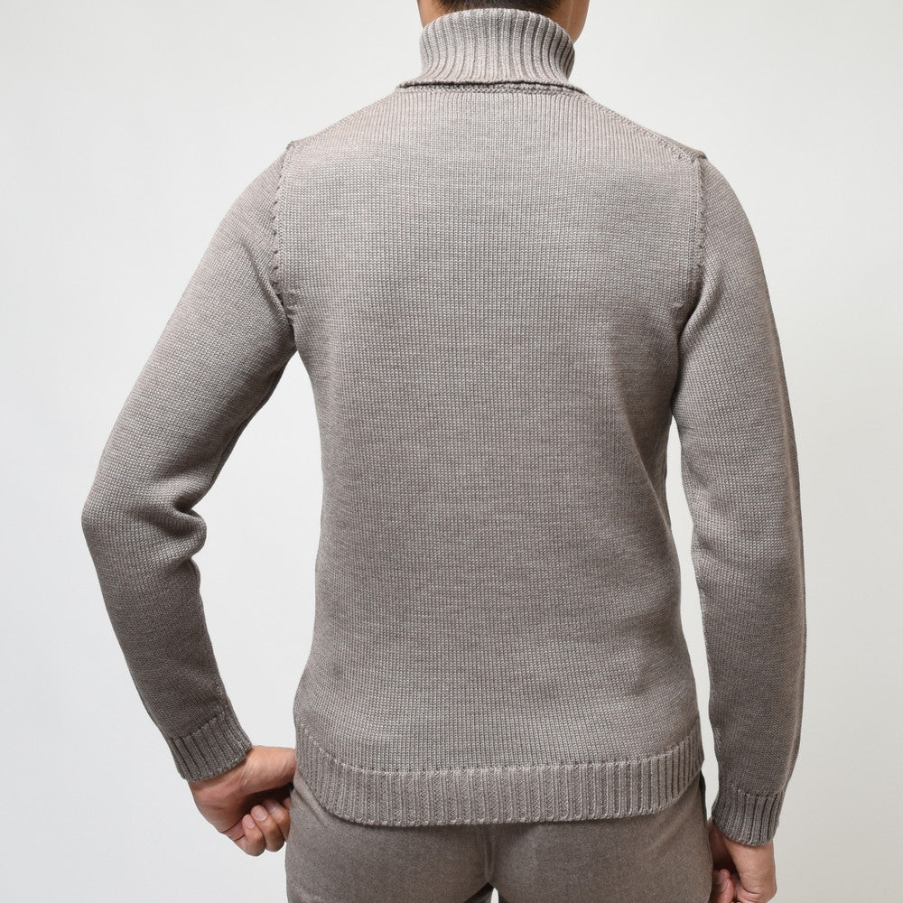 ZANONE(ザノーネ) 5ゲージウールソリッドタートルネックニット DV/SLIM FIT/812516/ZR229