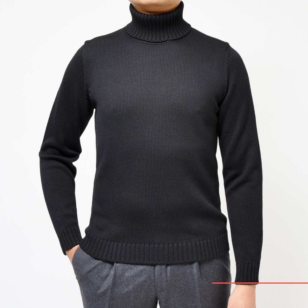 ZANONE(ザノーネ) 5ゲージウールソリッドタートルネックニット DV/SLIM FIT/812516/ZR229