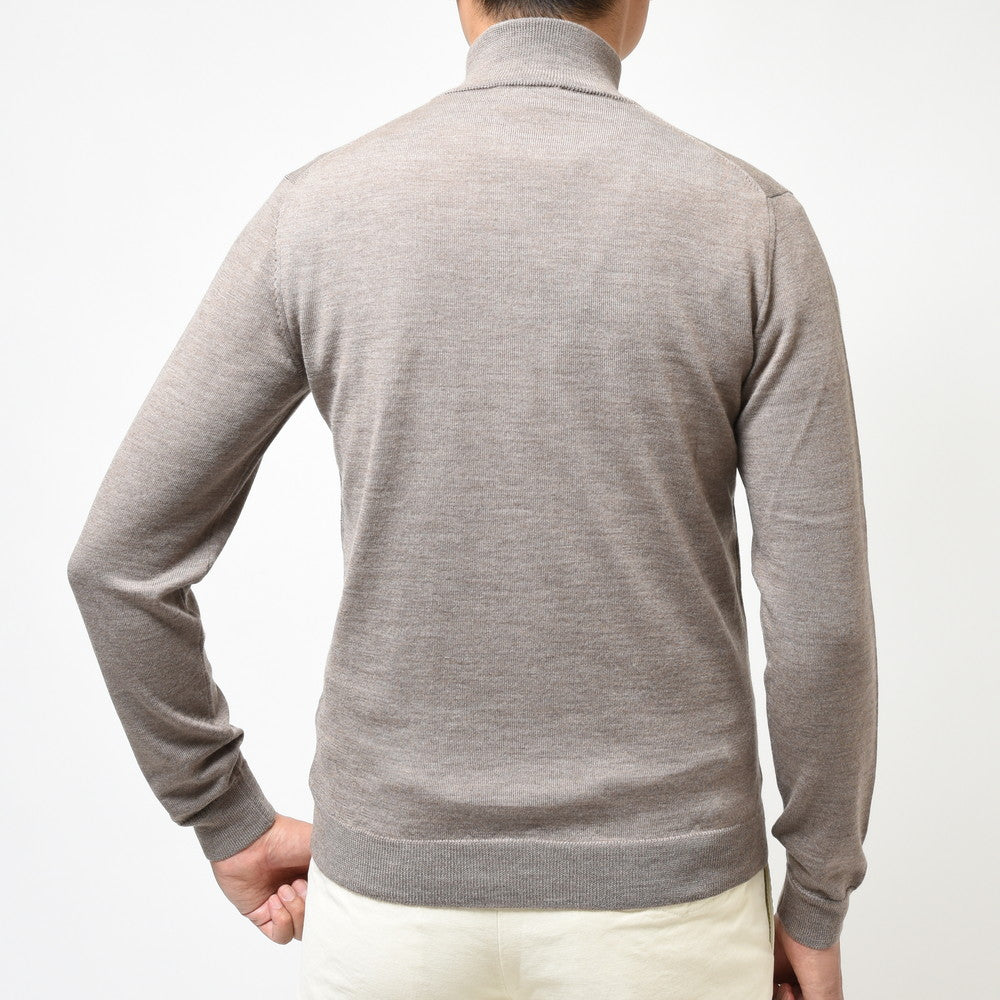 ZANONE(ザノーネ) 12ゲージウールソリッドスタンドカラーハーフジップニット HARF ZIP/SLIM FIT/813049/ZR274