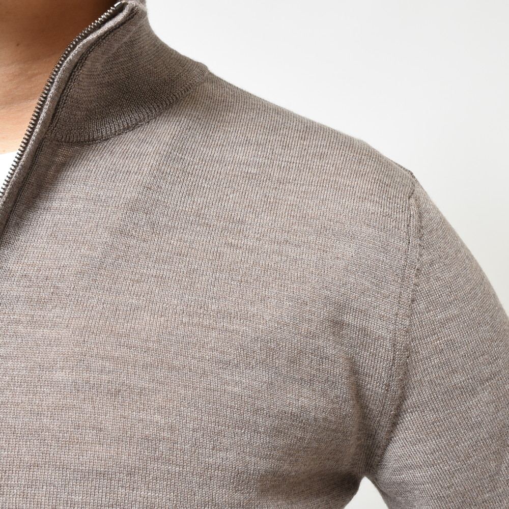 ZANONE(ザノーネ) 12ゲージウールソリッドスタンドカラーハーフジップニット HARF ZIP/SLIM FIT/813049/ZR274