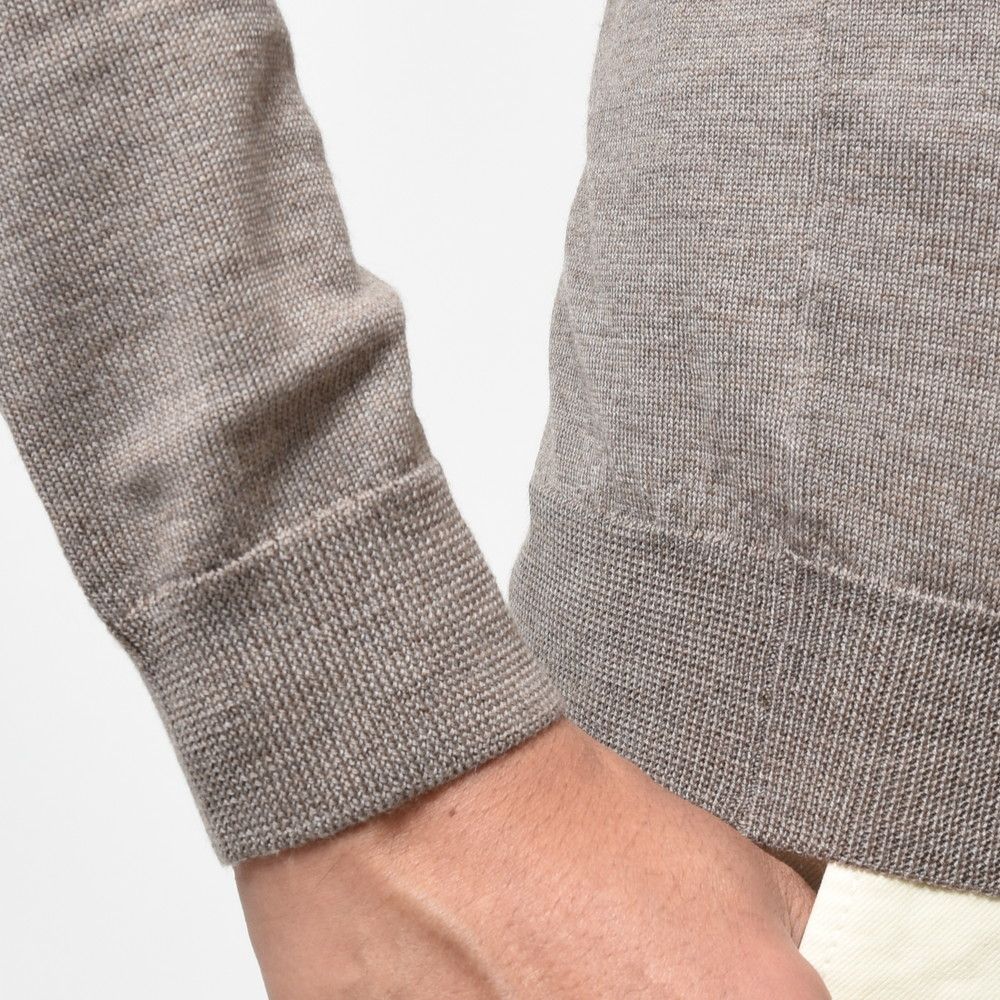 ZANONE(ザノーネ) 12ゲージウールソリッドスタンドカラーハーフジップニット HARF ZIP/SLIM FIT/813049/ZR274