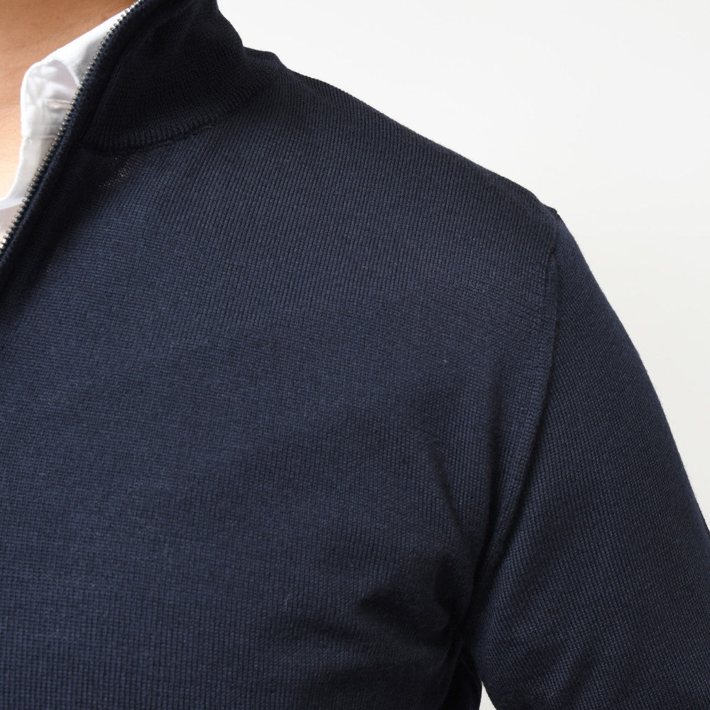 ZANONE(ザノーネ) 12ゲージウールソリッドスタンドカラーハーフジップニット HARF ZIP/SLIM FIT/813049/ZR274
