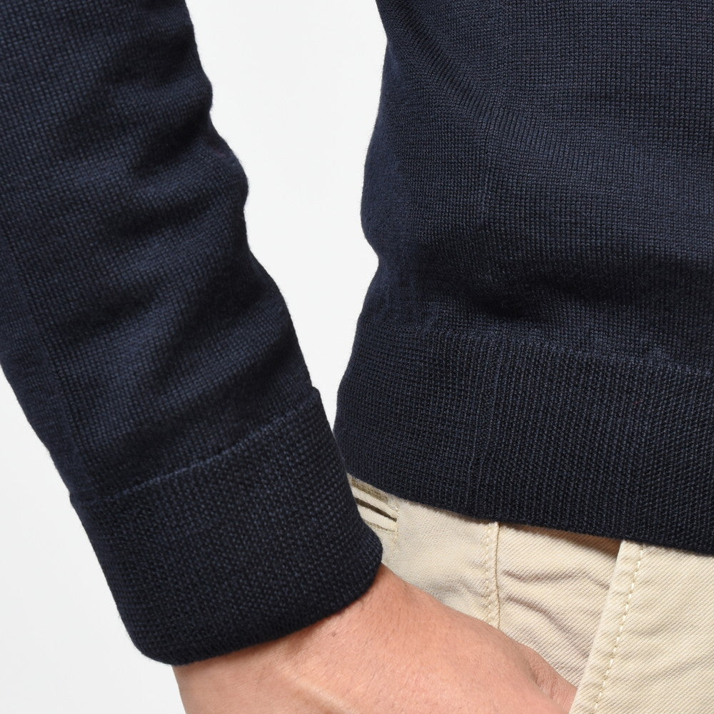 ZANONE(ザノーネ) 12ゲージウールソリッドスタンドカラーハーフジップニット HARF ZIP/SLIM FIT/813049/ZR274