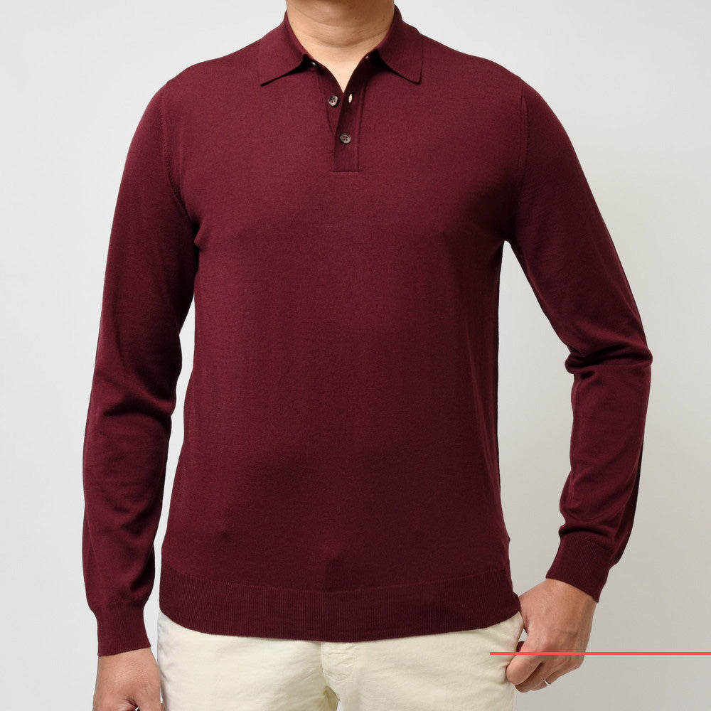 ZANONE(ザノーネ) 18ゲージウールソリッドニットポロ POLO/SLIM FIT/810002/Z0290