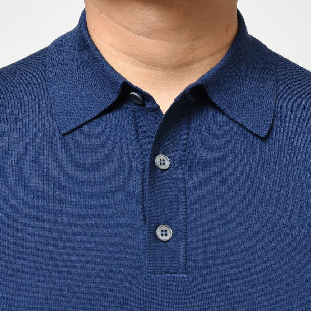 ZANONE(ザノーネ) 18ゲージウールソリッドニットポロ POLO/SLIM FIT/810002/Z0290