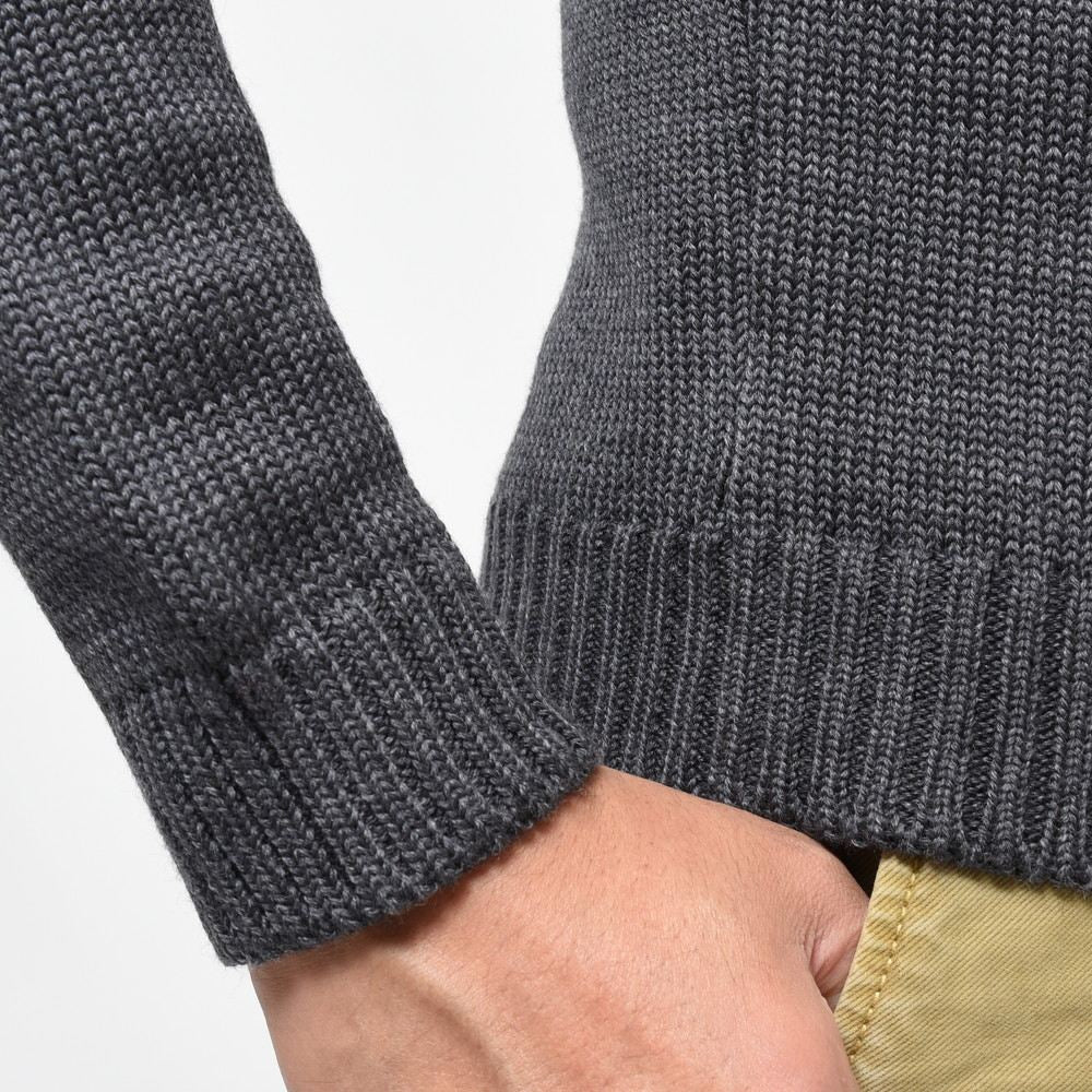 ZANONE(ザノーネ) 5ゲージウールソリッドクルーネックニット GIRO/SLIM FIT/812527/ZR229