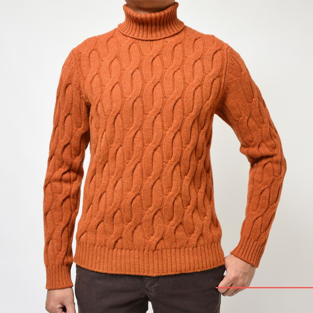 ZANONE(ザノーネ) 5ゲージウールケーブルタートルネックニット DV/SLIM FIT/813111/ZN209