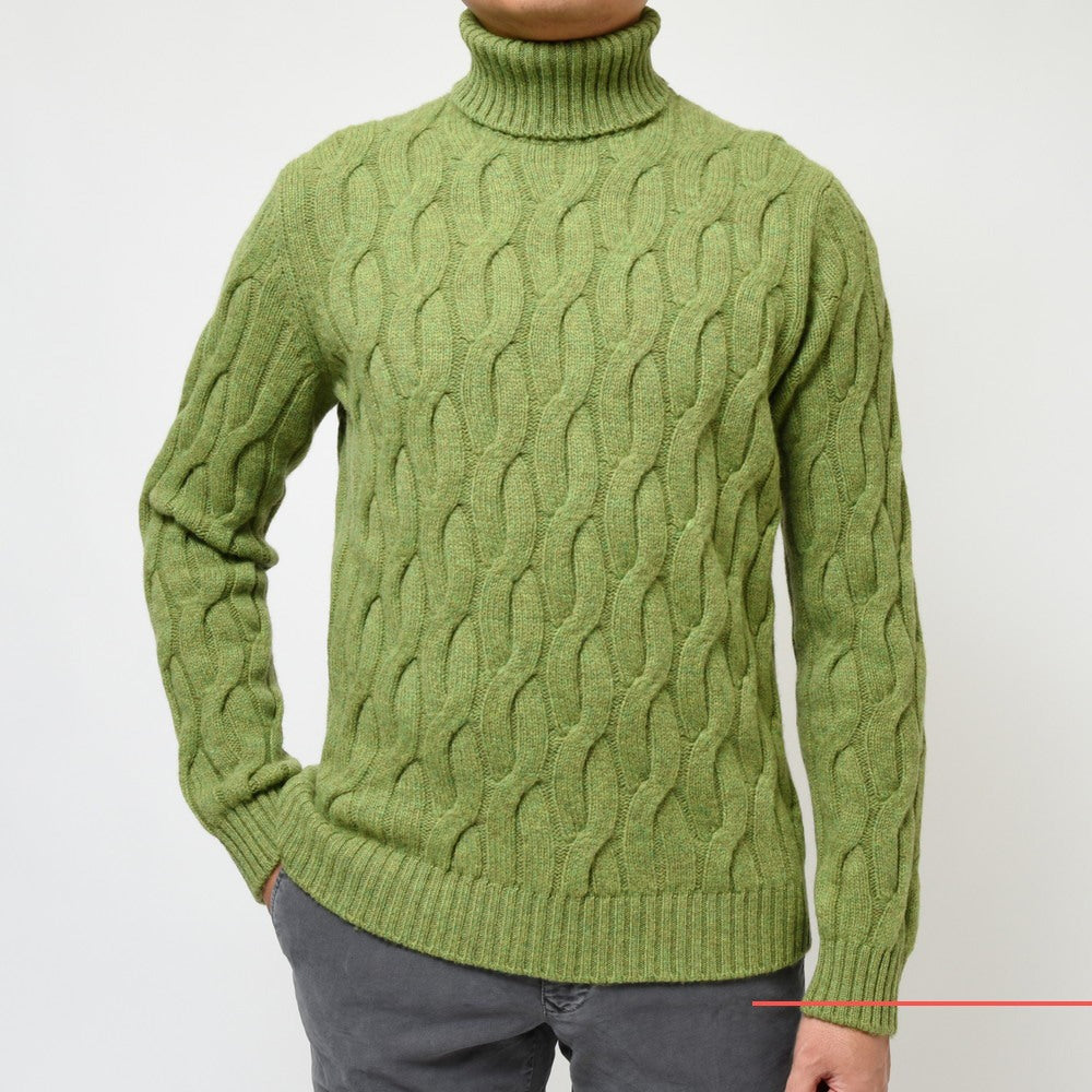 ZANONE(ザノーネ) 5ゲージウールケーブルタートルネックニット DV/SLIM FIT/813111/ZN209
