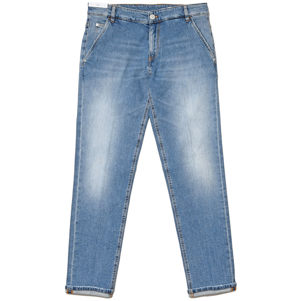 PT TORINO DENIM ピーティートリノデニム コットン ストレッチ ウォッシュド デニムスラックス INDIE/TAPERED FIT