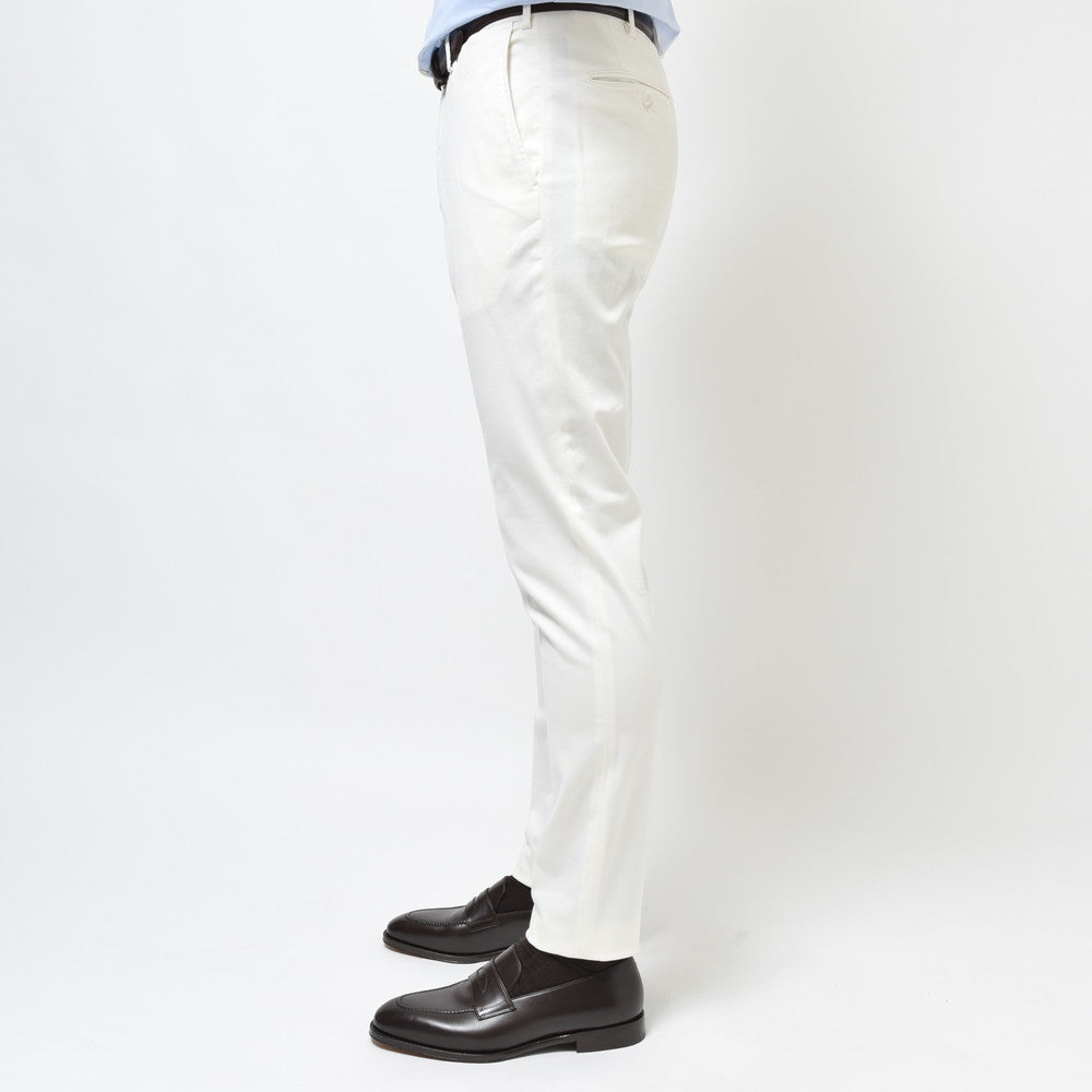 INCOTEX(インコテックス) TAPERED FIT ガーメントダイストレッチコットンピーチツイルテーパードパンツ 1W0018-4055B