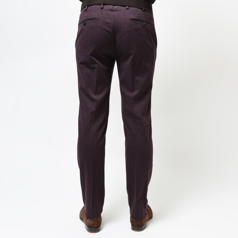 INCOTEX(インコテックス) TAPERED FIT ガーメントダイストレッチコットンピーチツイルテーパードパンツ 1W0018-4055B