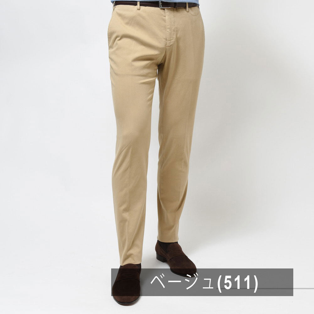 INCOTEX(インコテックス) TAPERED FIT ガーメントダイストレッチコットンピーチツイルテーパードパンツ 1W0018-4055B
