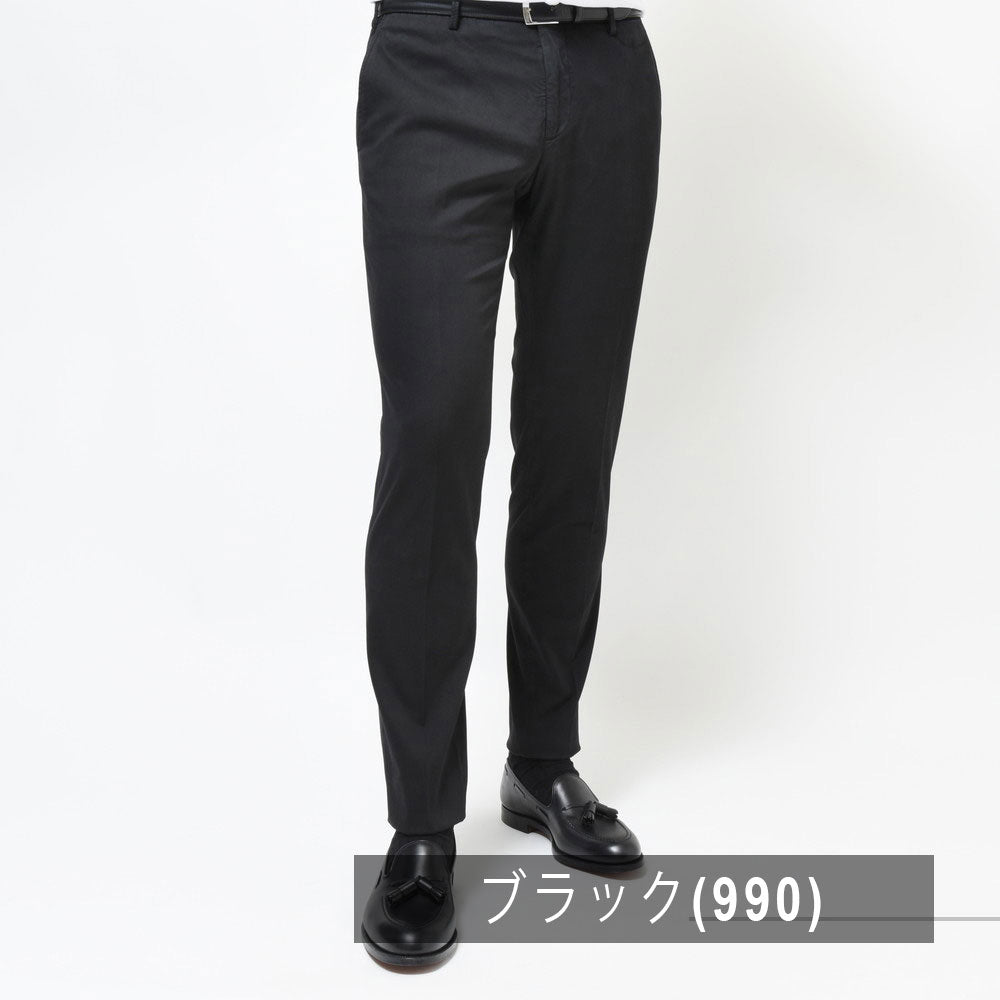 INCOTEX(インコテックス) TAPERED FIT ガーメントダイストレッチコットンピーチツイルテーパードパンツ 1W0018-4055B