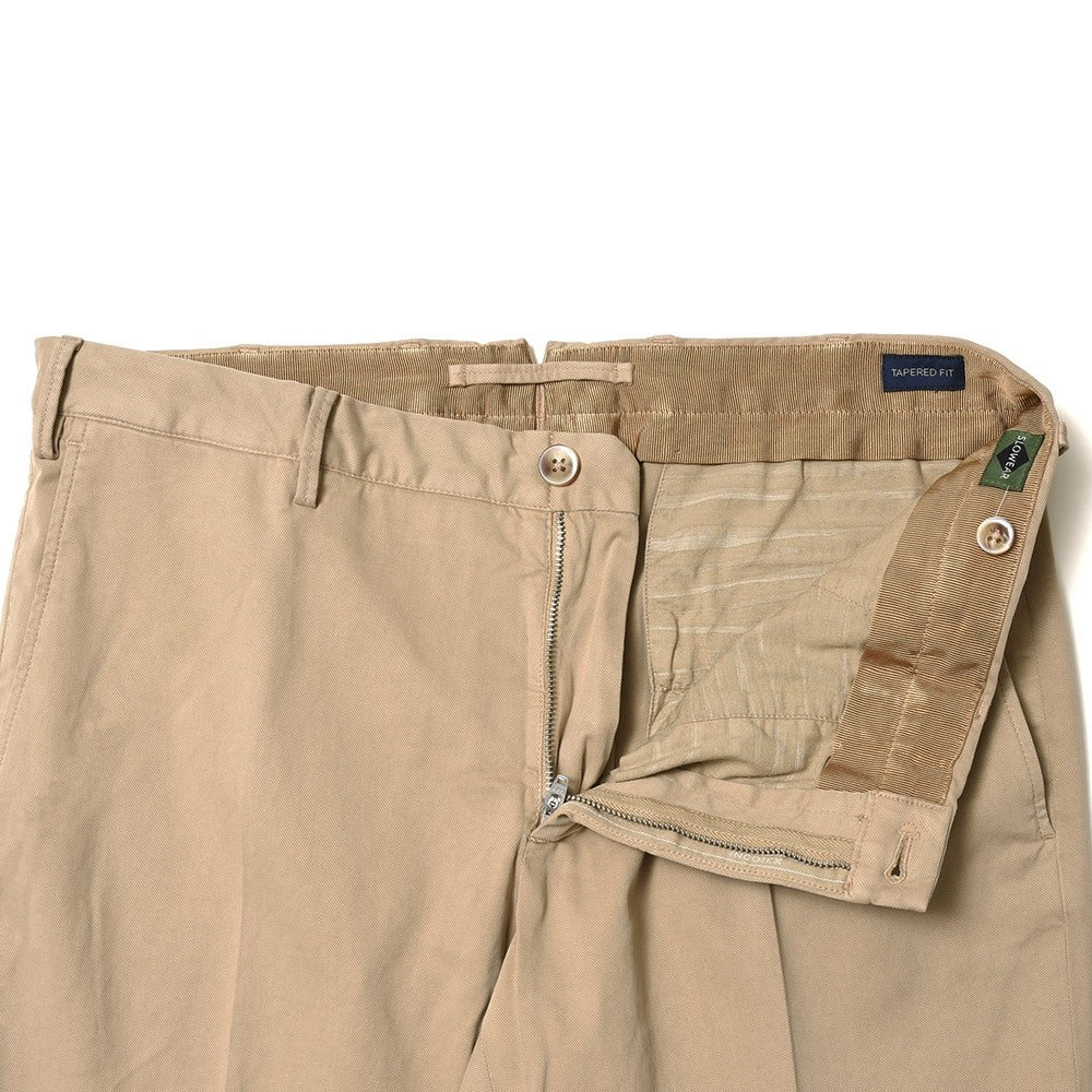 INCOTEX(インコテックス) TAPERED FIT ガーメントダイストレッチコットンピーチツイルテーパードパンツ 1W0018-4055B