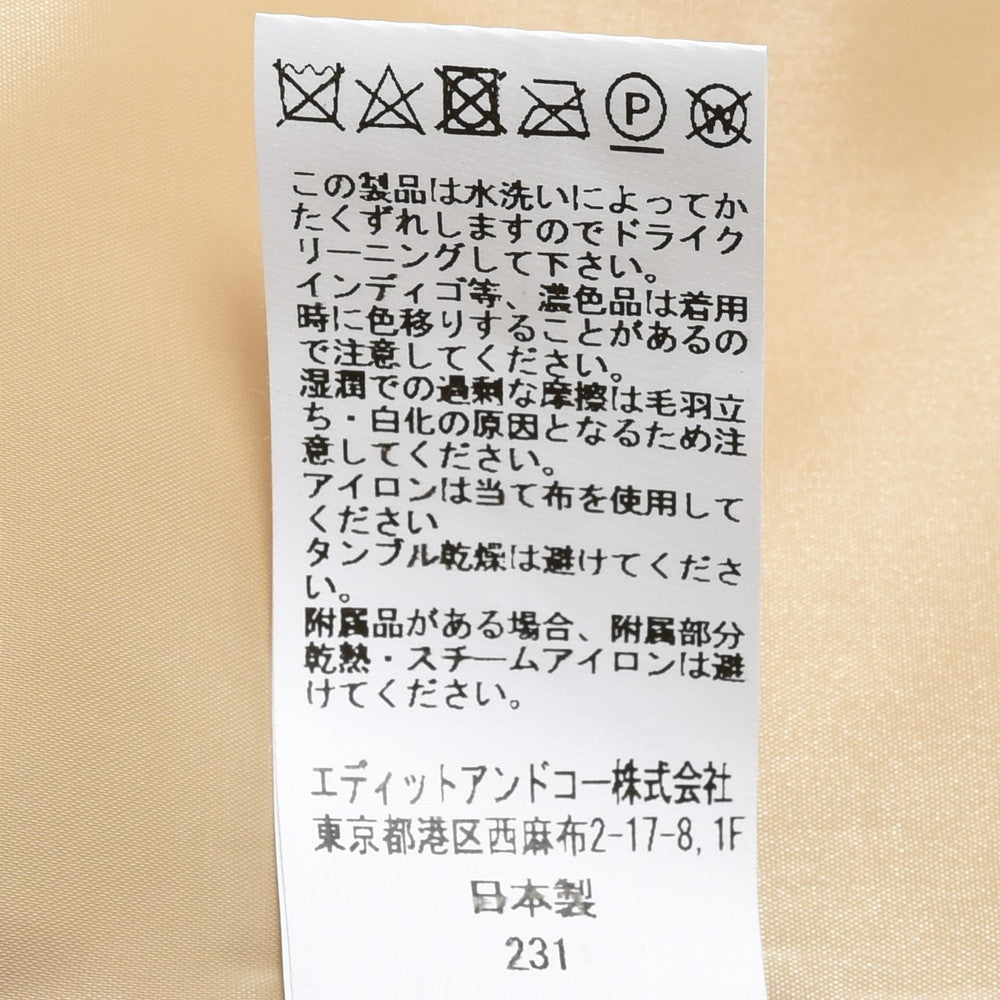 la favola(ラファーヴォラ) ライトウールノーカラーカーディガンジャケット J13