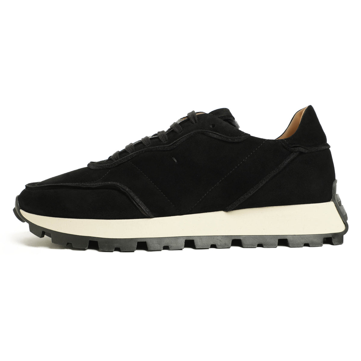 ペルノイ×ファビアノリッチ / 【菅原靴店別注モデル】ヌバック レザー ローカットスニーカー/U1300/NERO