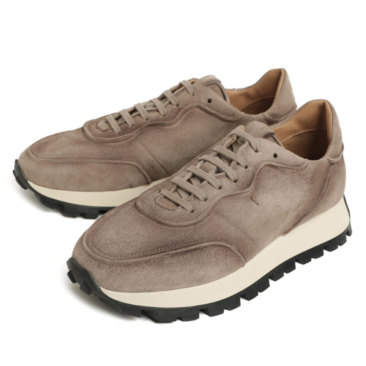 ペルノイ×ファビアノリッチ / 【菅原靴店別注モデル】ヌバック レザー ローカットスニーカー/U1300/TAUPE