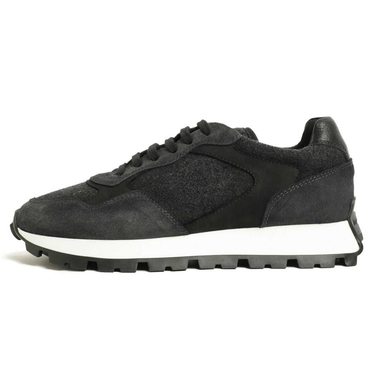 ペルノイ×ファビアノリッチ / 【菅原靴店別注モデル】コンビ レースアップ ローカットスニーカー /U1362A/NERO