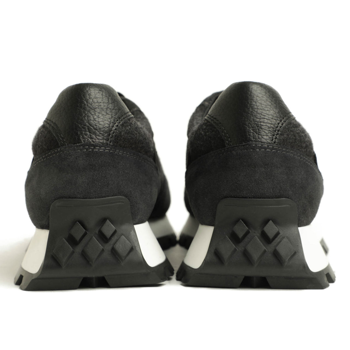 ペルノイ×ファビアノリッチ / 【菅原靴店別注モデル】コンビ レースアップ ローカットスニーカー /U1362A/NERO