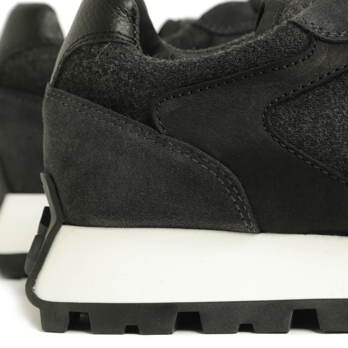 ペルノイ×ファビアノリッチ / 【菅原靴店別注モデル】コンビ レースアップ ローカットスニーカー /U1362A/NERO