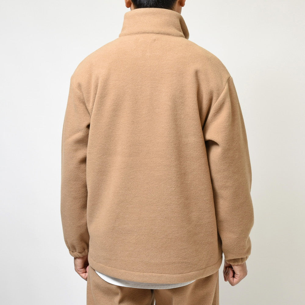 moncao(モンサオ) ポリエステルレーヨンフリースハーフジップハイネックプルオーバー M021331