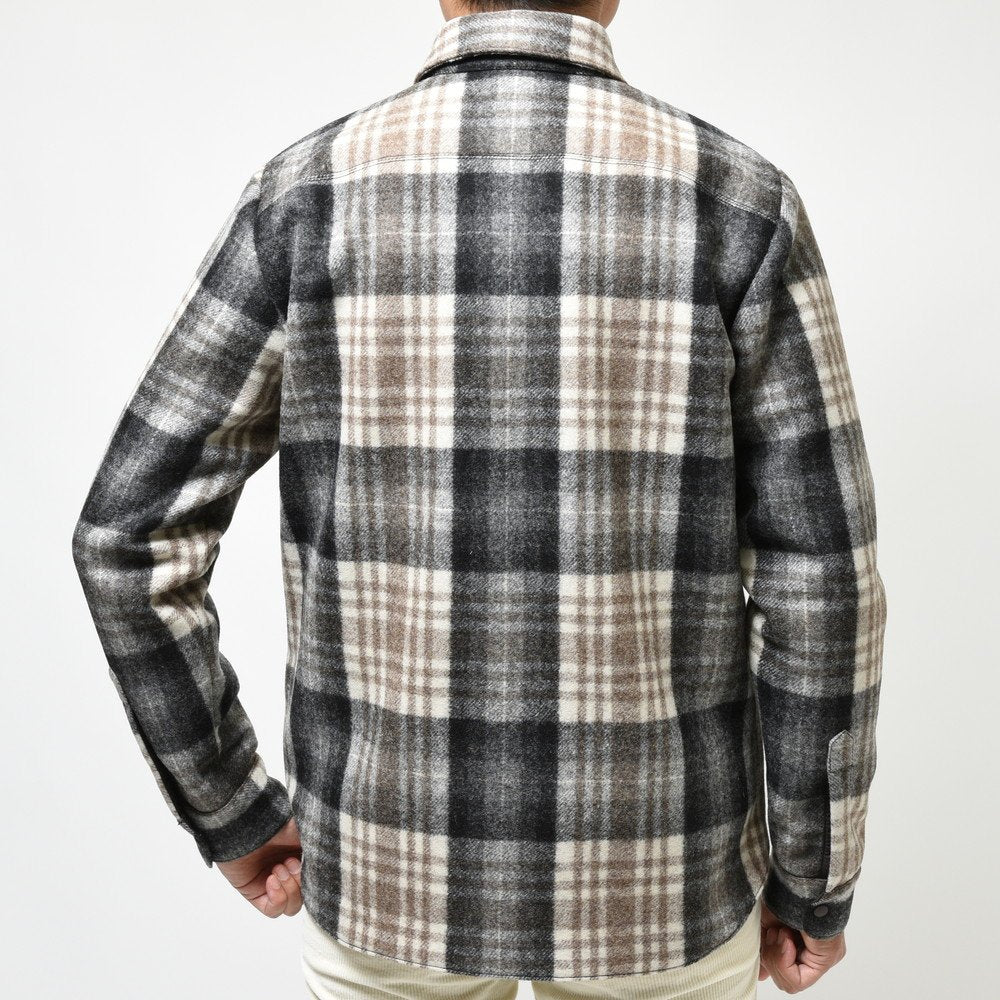 ASPESI(アスペジ) ウールフランネルオーバーチェックCPOシャツ 22924ACG44V081