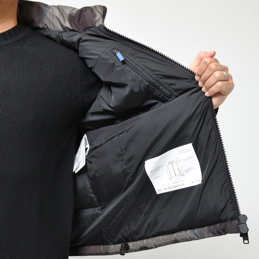 ASPESI(アスペジ) カモフラージュプリントポリエステルダウンフーディーブルゾン I018 POCO ELASTICO RE/22924II018L674