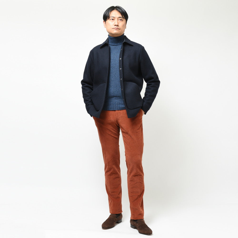 ASPESI(アスペジ) ウールライトウェイトメルトンCPOシャツ 24924ACG44E522