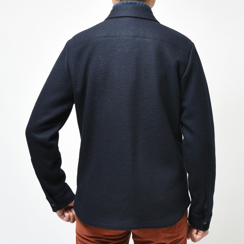 ASPESI(アスペジ) ウールライトウェイトメルトンCPOシャツ 24924ACG44E522