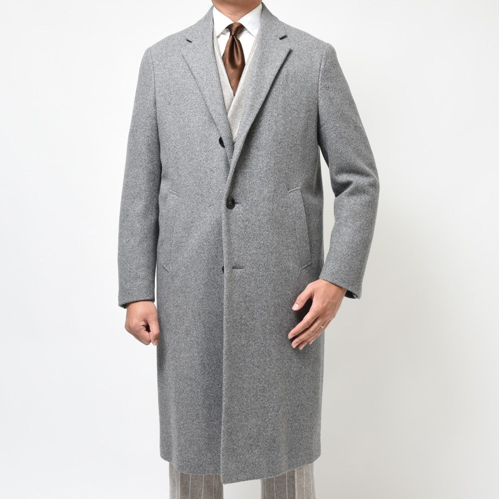 GIANFRANCO BOMMEZZADRI(ジャンフランコ ボメザドリ) ウールカシミアダイアゴナルソフトツィードチェスターフィールドコート L-COAT-J/Q2009