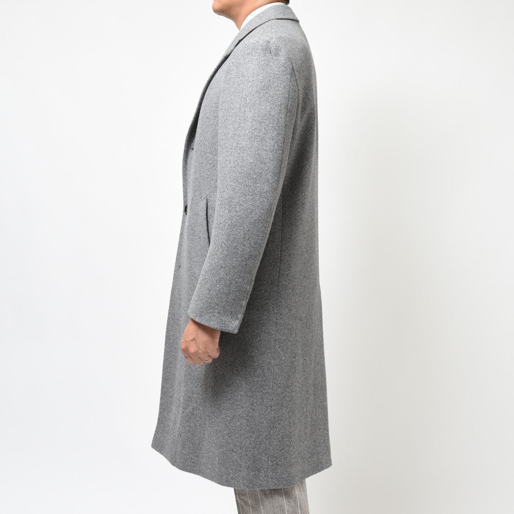 GIANFRANCO BOMMEZZADRI(ジャンフランコ ボメザドリ) ウールカシミアダイアゴナルソフトツィードチェスターフィールドコート L-COAT-J/Q2009
