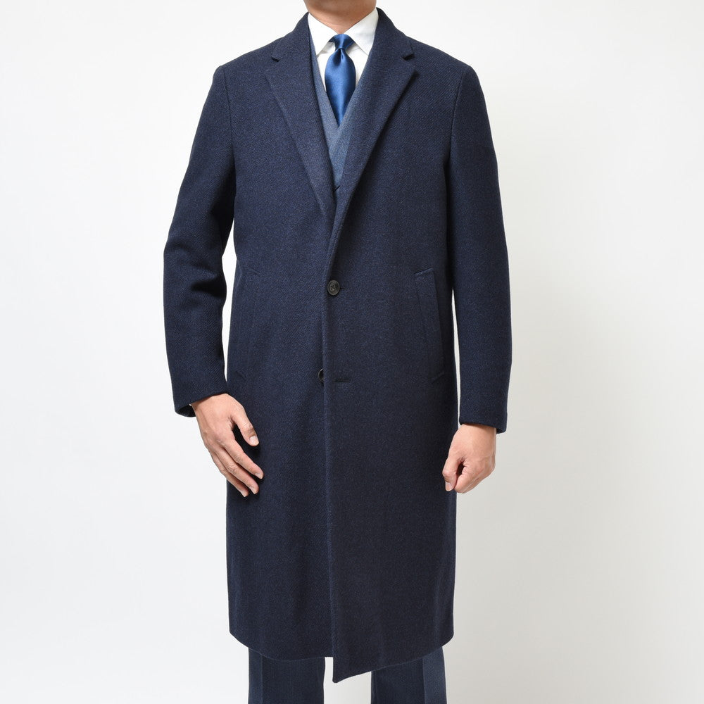 GIANFRANCO BOMMEZZADRI(ジャンフランコ ボメザドリ) ウールカシミアダイアゴナルソフトツィードチェスターフィールドコート L-COAT-J/Q2009