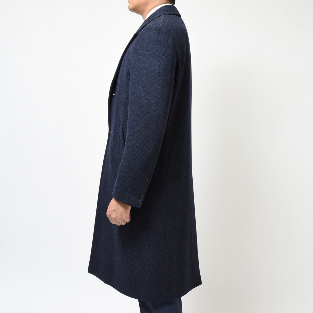 GIANFRANCO BOMMEZZADRI(ジャンフランコ ボメザドリ) ウールカシミアダイアゴナルソフトツィードチェスターフィールドコート L-COAT-J/Q2009