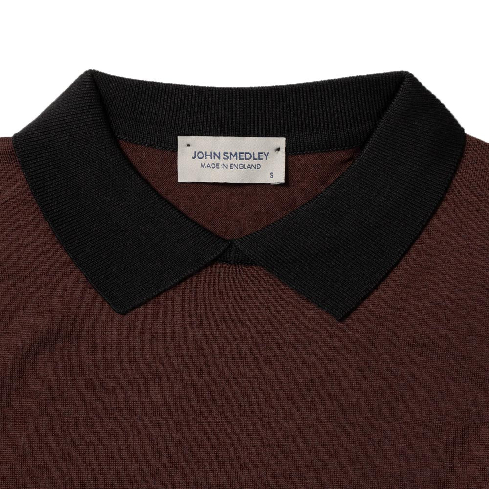 JOHN SMEDLEY(ジョンスメドレー)<BR>A4601 日本限定 ロングスリーブ クレリックニットポロ