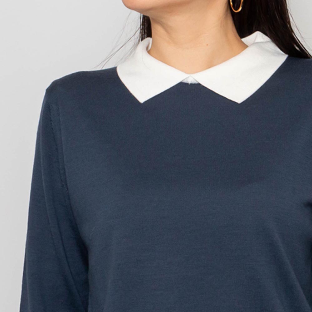 JOHN SMEDLEY(ジョンスメドレー)<BR>A4601 日本限定 ロングスリーブ クレリックニットポロ