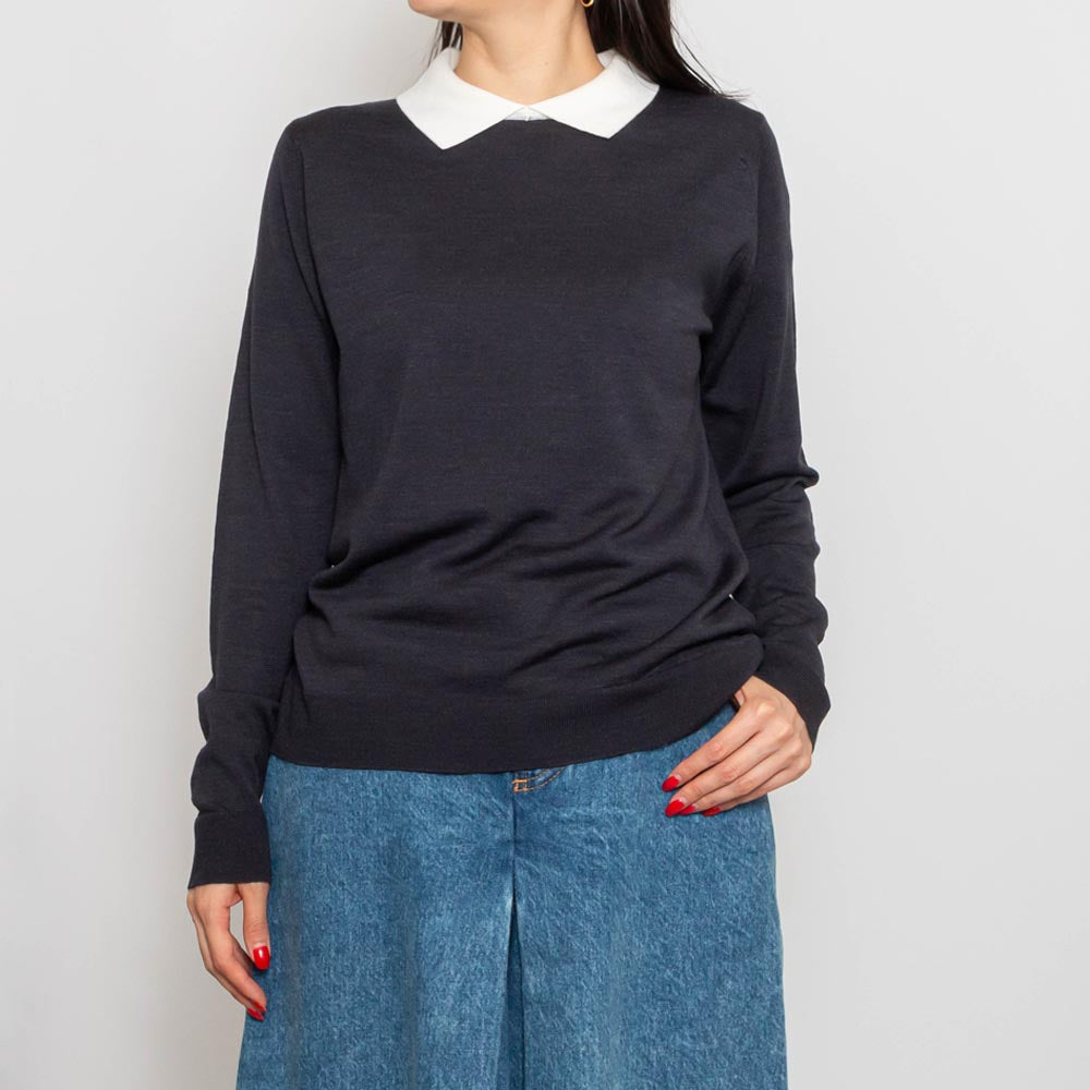 JOHN SMEDLEY(ジョンスメドレー)<BR>A4601 日本限定 ロングスリーブ クレリックニットポロ