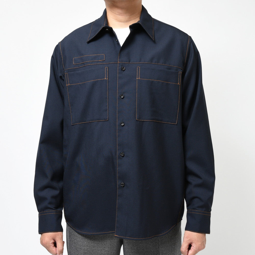 MARNI(マルニ) ウールトロピカルワークシャツ CUMU0016A1 TW839
