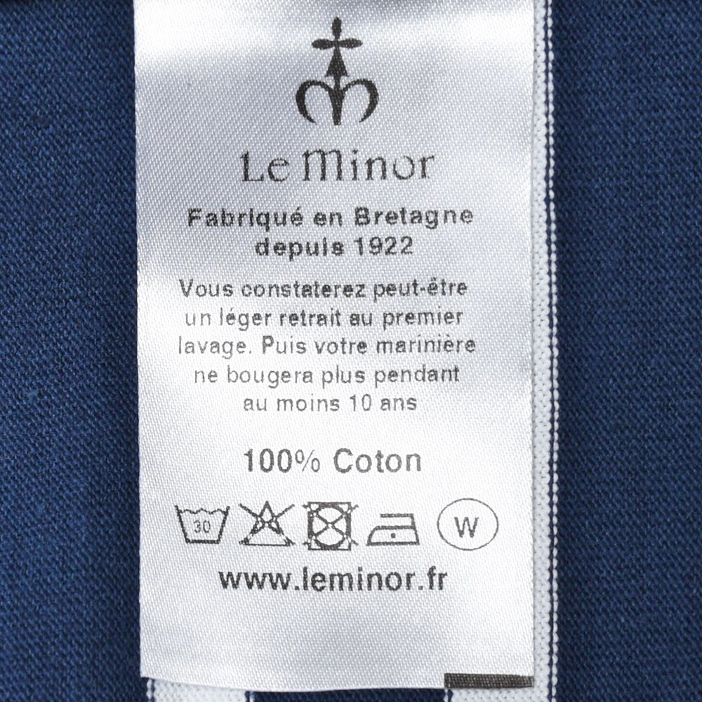 Le Minor(ル ミノア) コットンマリンボーダーL/Sクルーネックカットソー 61928H/D43