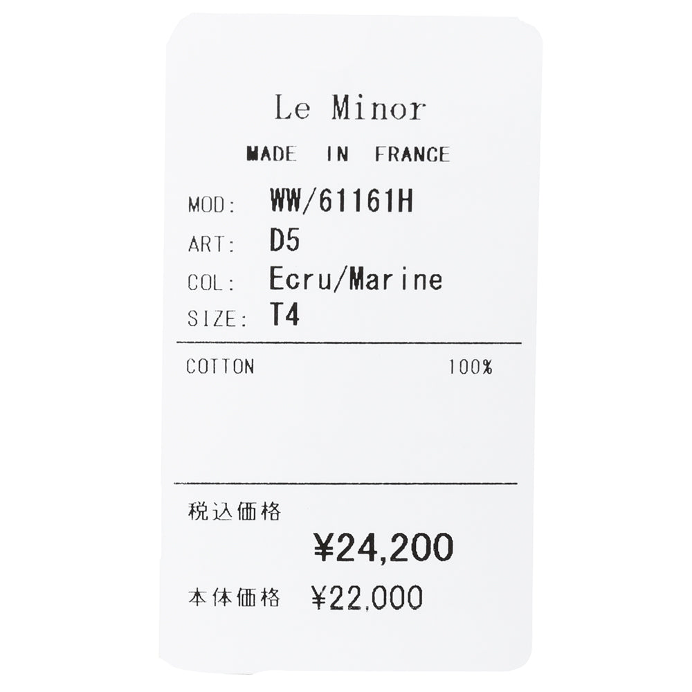 Le Minor(ル ミノア) コットンボーダーL/Sクルーネックバスクシャツ 61161H/D5