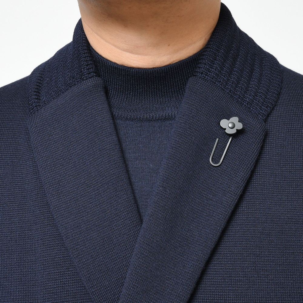 LARDINI(ラルディーニ) ウールミラノリブダブルブレストニットジャケット ALJM01J000