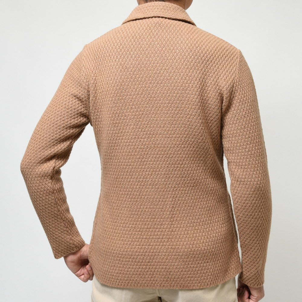 LARDINI(ラルディーニ) カシミアバスケットニットジャケット ALJM70J000