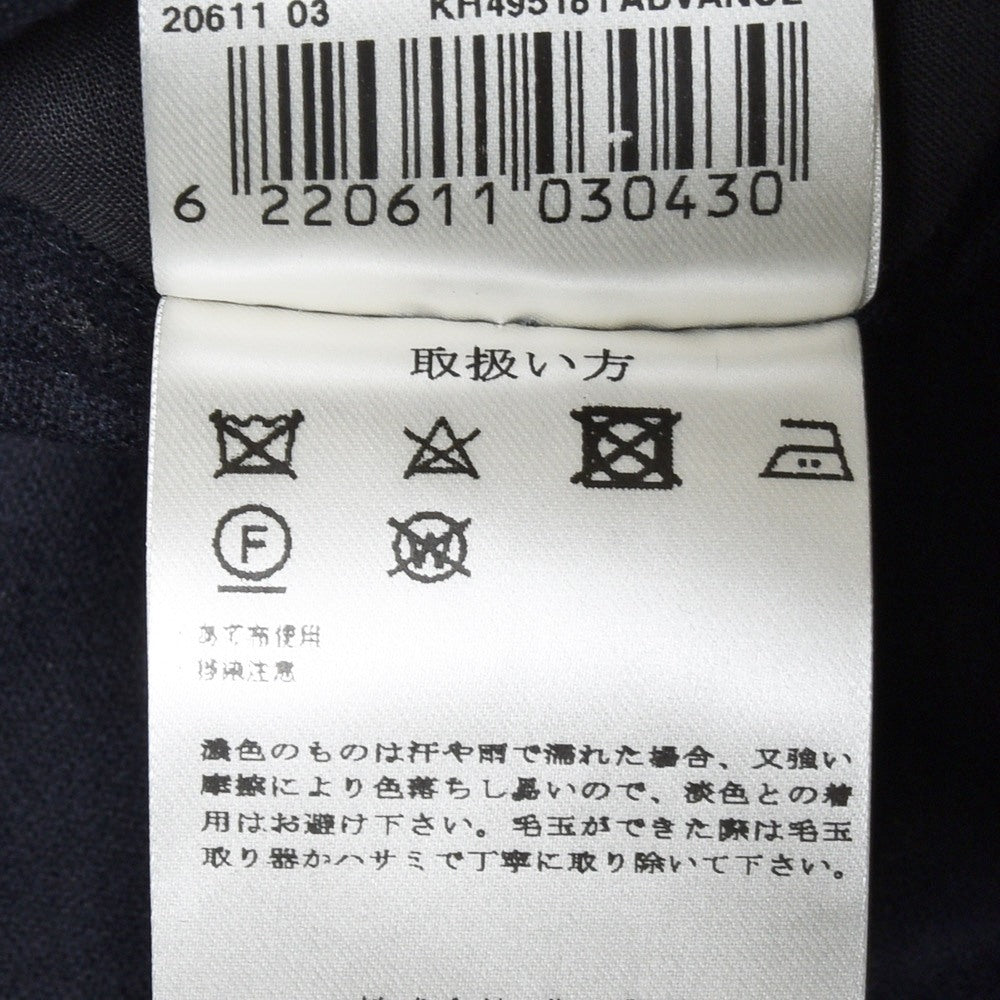 LARDINI(ラルディーニ) ADVANCEアドヴァンス ウールカシミアサキソニーチョークストライプ3B1プリーツスーツ 86107AQ435