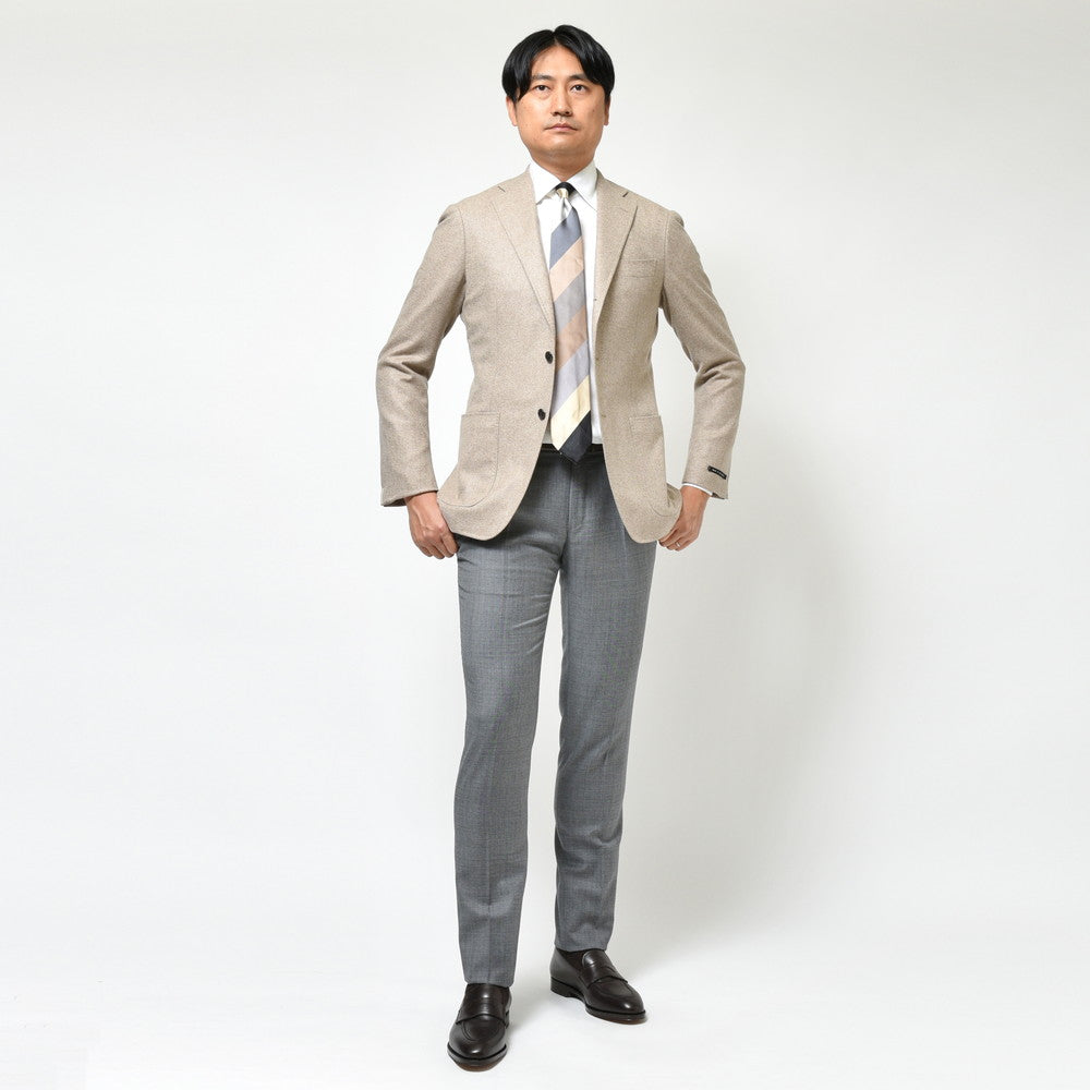 guji(グジ) アンダイドカシミアライトホームスパン3Bジャケット GUJ-02F(MADE BY RING JACKET / LoroPianaファブリック使用)【秋/冬】
