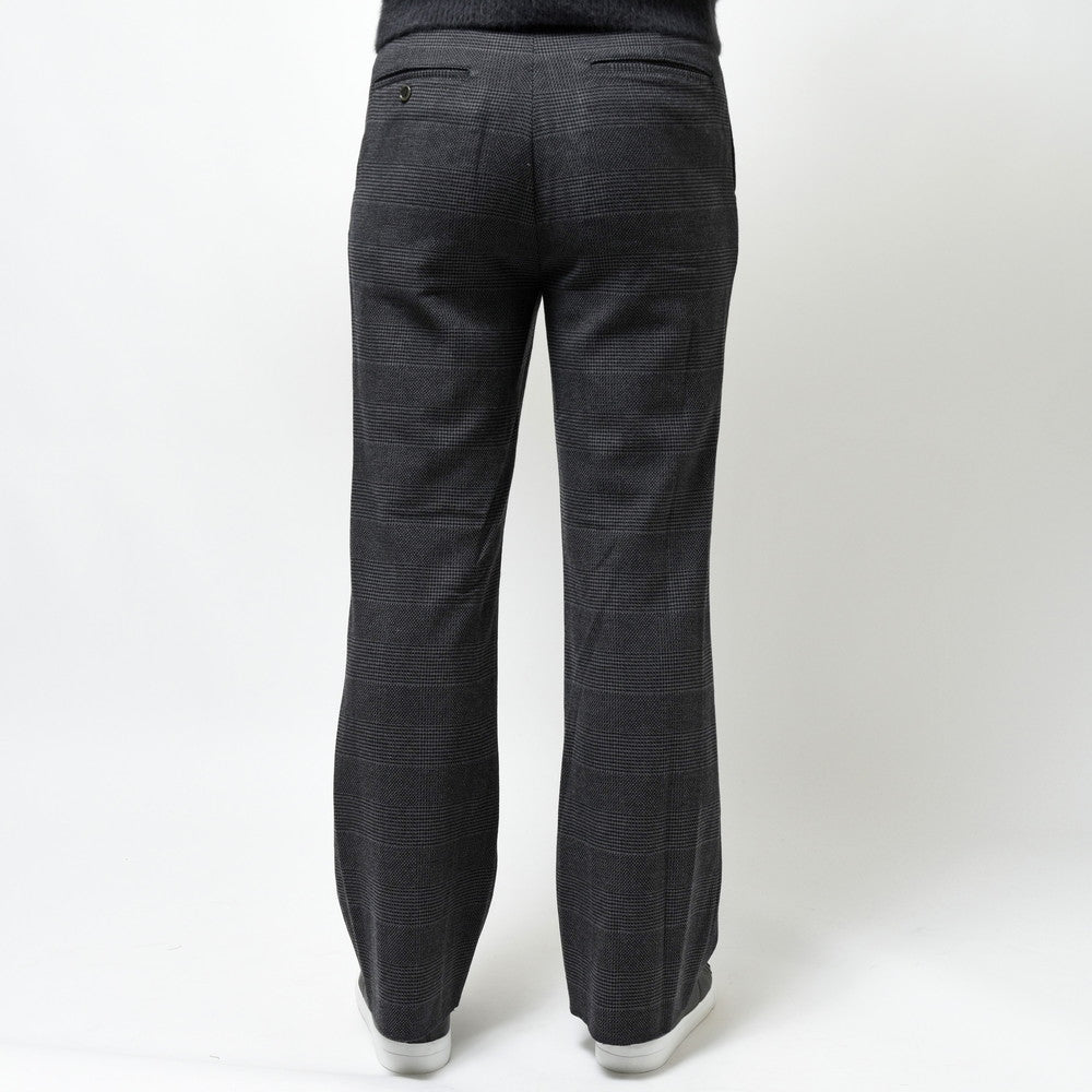 mando(マンド) ウールナイロングレンチェック1Pフレアパンツ 23398-002