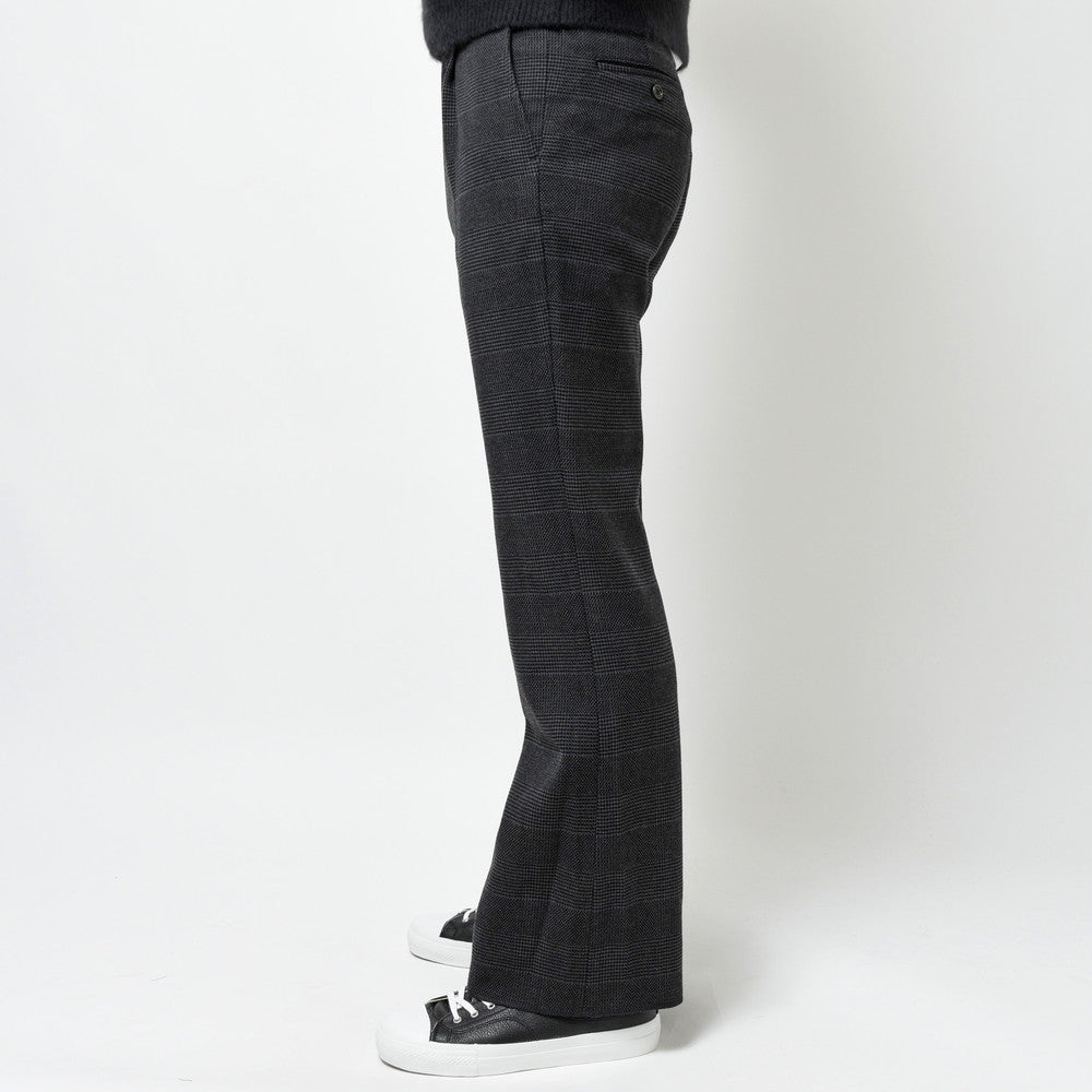 mando(マンド) ウールナイロングレンチェック1Pフレアパンツ 23398-002