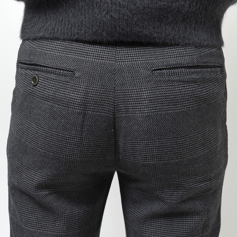 mando(マンド) ウールナイロングレンチェック1Pフレアパンツ 23398-002