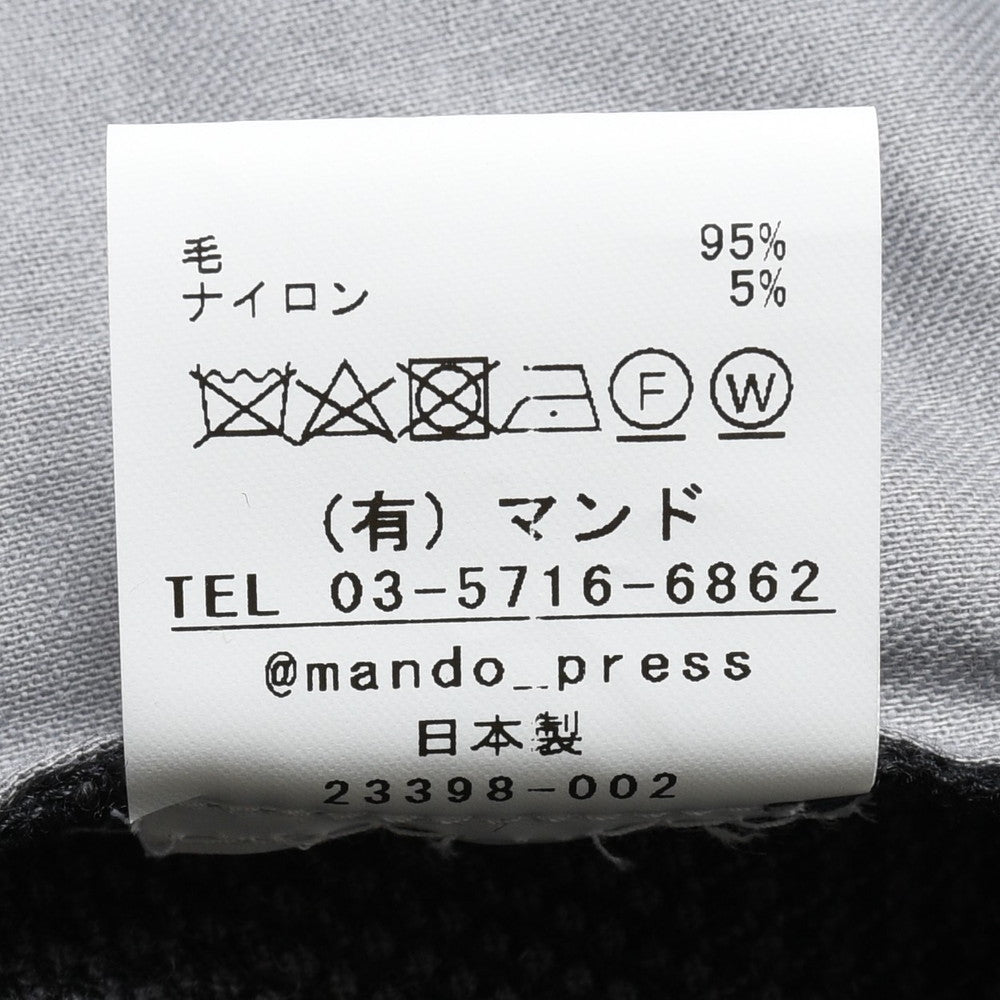 mando(マンド) ウールナイロングレンチェック1Pフレアパンツ 23398-002
