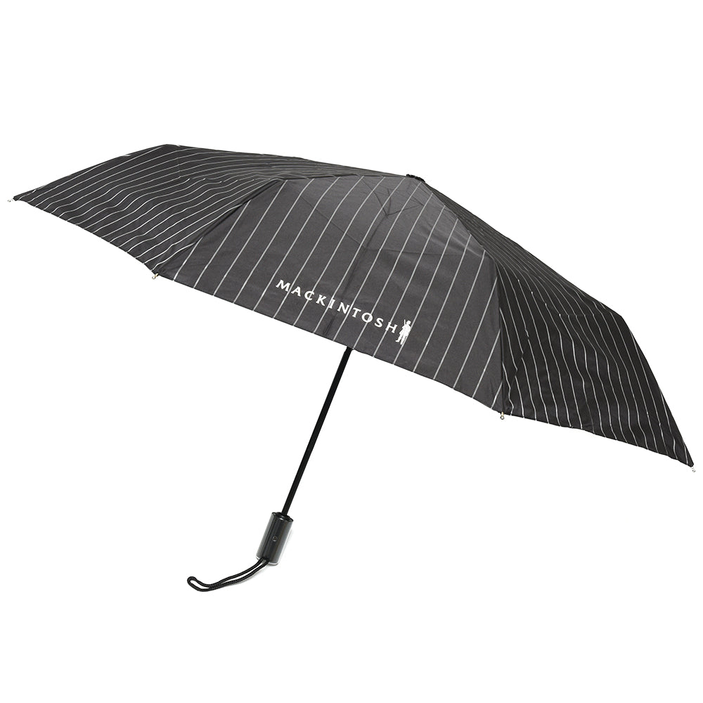 MACKINTOSH(マッキントッシュ) UVカットポリエステルチョークストライプフォールディングアンブレラ AYR UMBRELLA